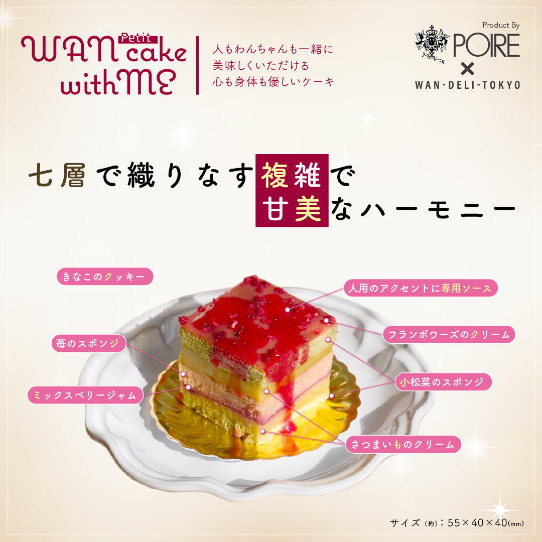 【期間限定】ワン=ウィズミー=ケーキ=プチ（WAN-With Me Cake Petit）食べきりサイズ♪