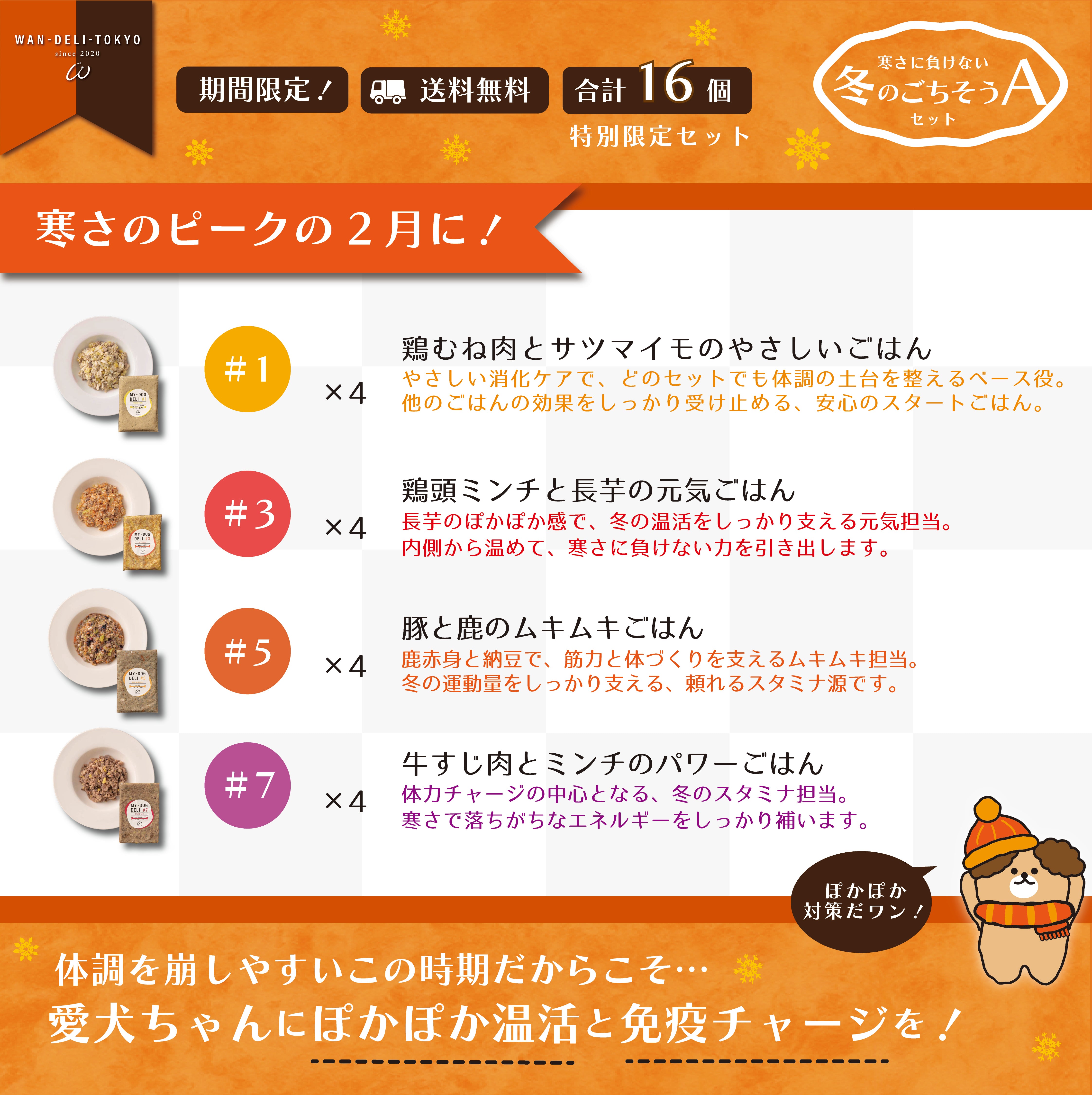 ぽかぽか免疫♪寒さに負けない冬のごちそうセットA（送料無料）