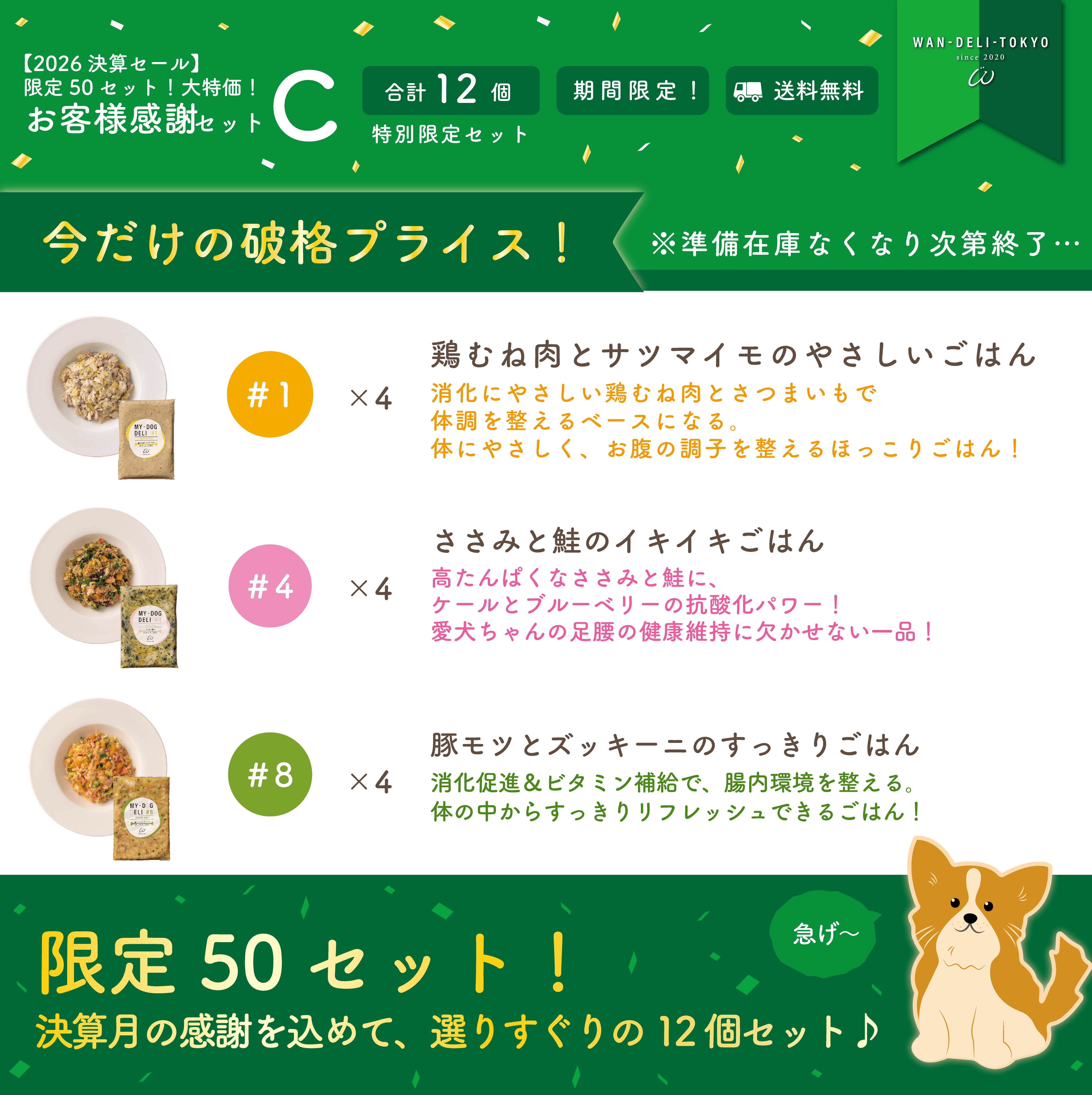 【2026決算セール】限定50セット！大特価！お客様感謝セットC（送料無料）