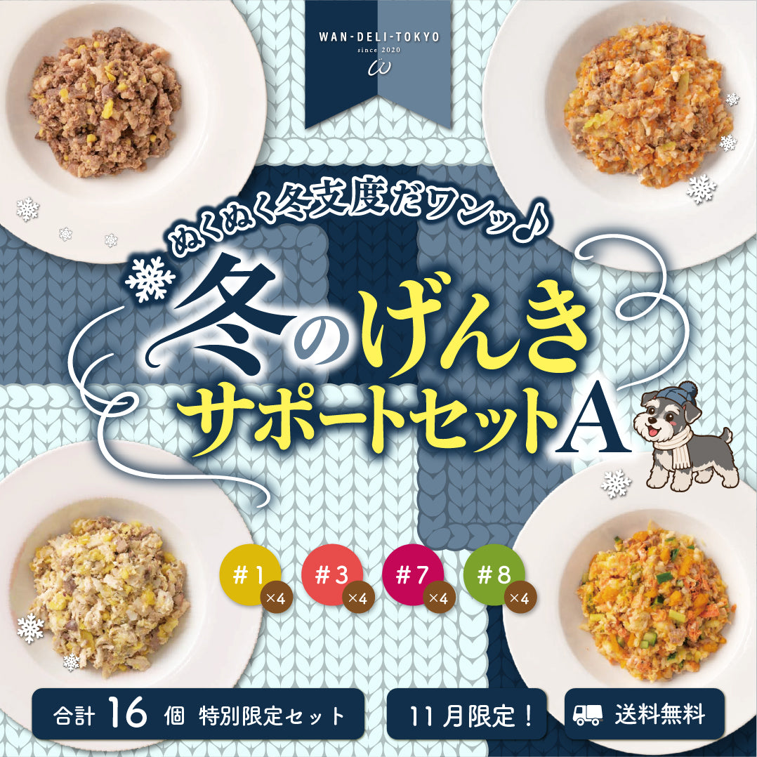 【11月限定】ぬくぬく冬支度だワンッ♪冬のげんきサポートセットA（送料無料）