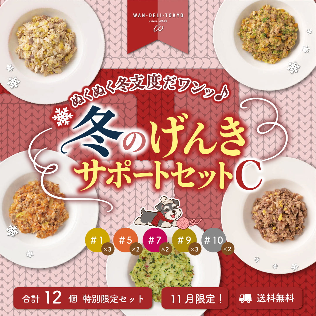 【11月限定】ぬくぬく冬支度だワンッ♪冬のげんきサポートセットC（送料無料）