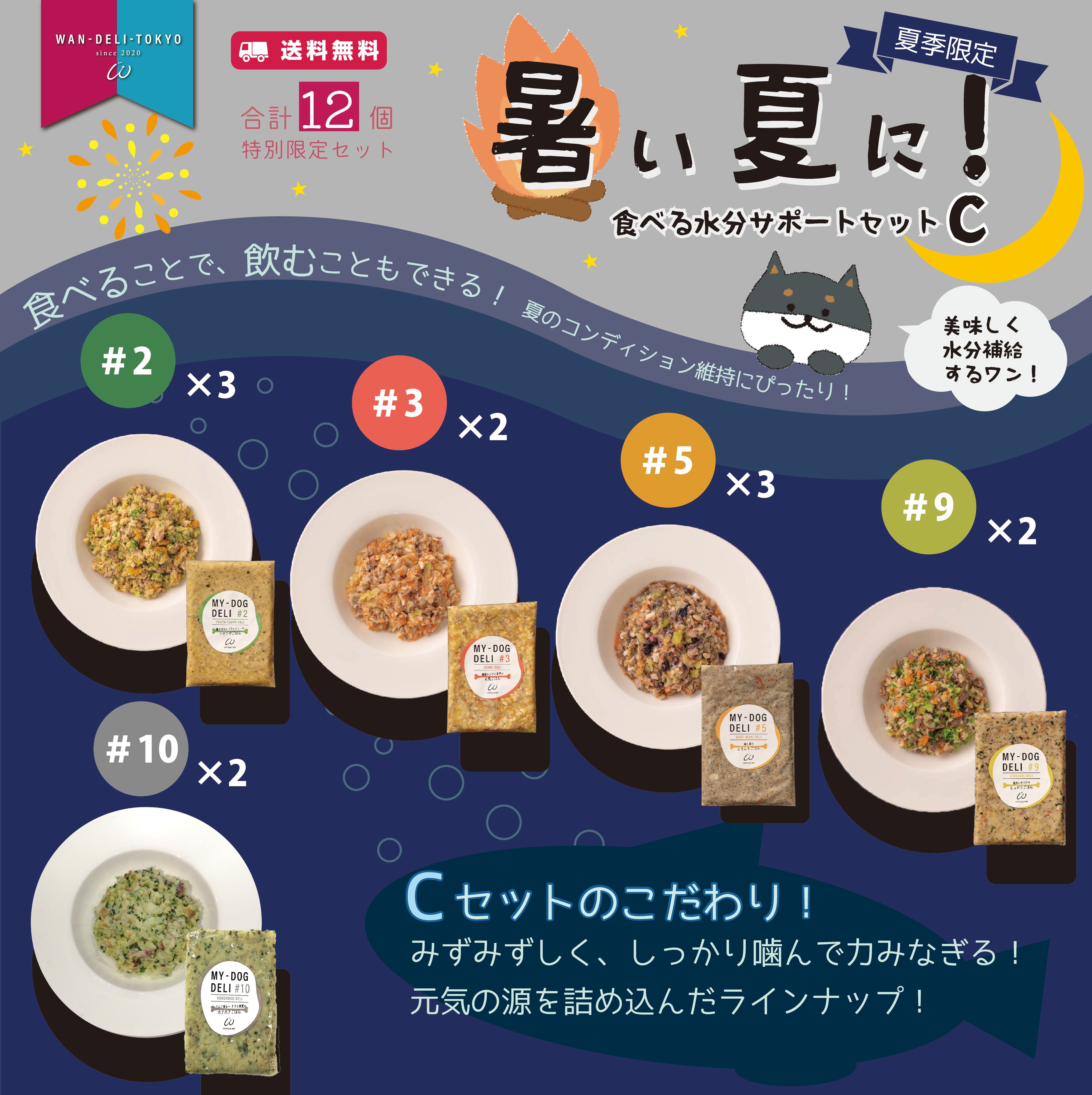 【夏期限定】暑い夏に！食べる水分サポートセットC（送料無料）